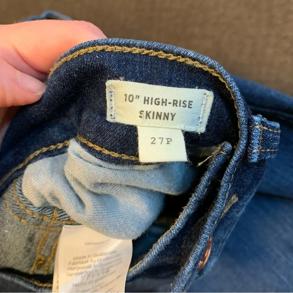 Madewell 10” High-Rise Skinny Jeans Size 27P